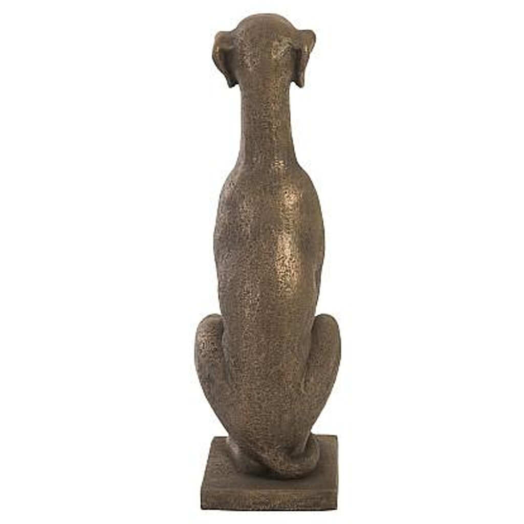 GREYHOUND SCULPTURE RESIN BRONZE