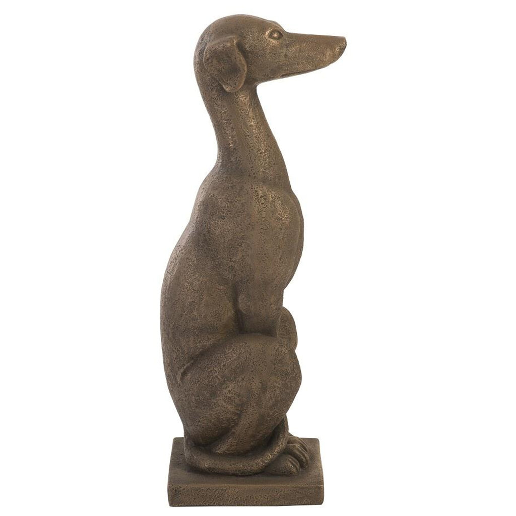 GREYHOUND SCULPTURE RESIN BRONZE