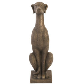 GREYHOUND SCULPTURE RESIN BRONZE