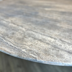 ALBION DINING TABLE ROUND TRAVERTINE 59"