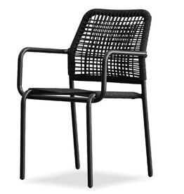 PRESS DINING CHAIR CHARCOAL BLACK