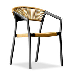 PERTH DINING CHAIR CHARCOAL NATURAL