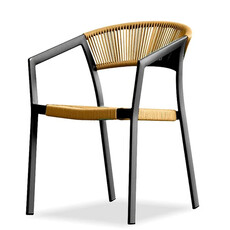 PERTH DINING CHAIR CHARCOAL NATURAL