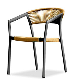 PERTH DINING CHAIR CHARCOAL NATURAL