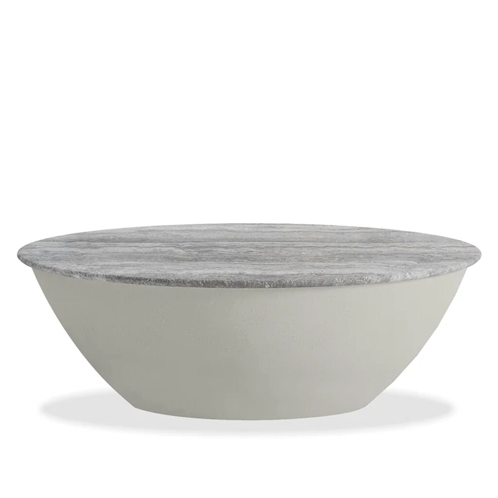 ALBION COFFEE TABLE ROUND TRAVERTINE 32"