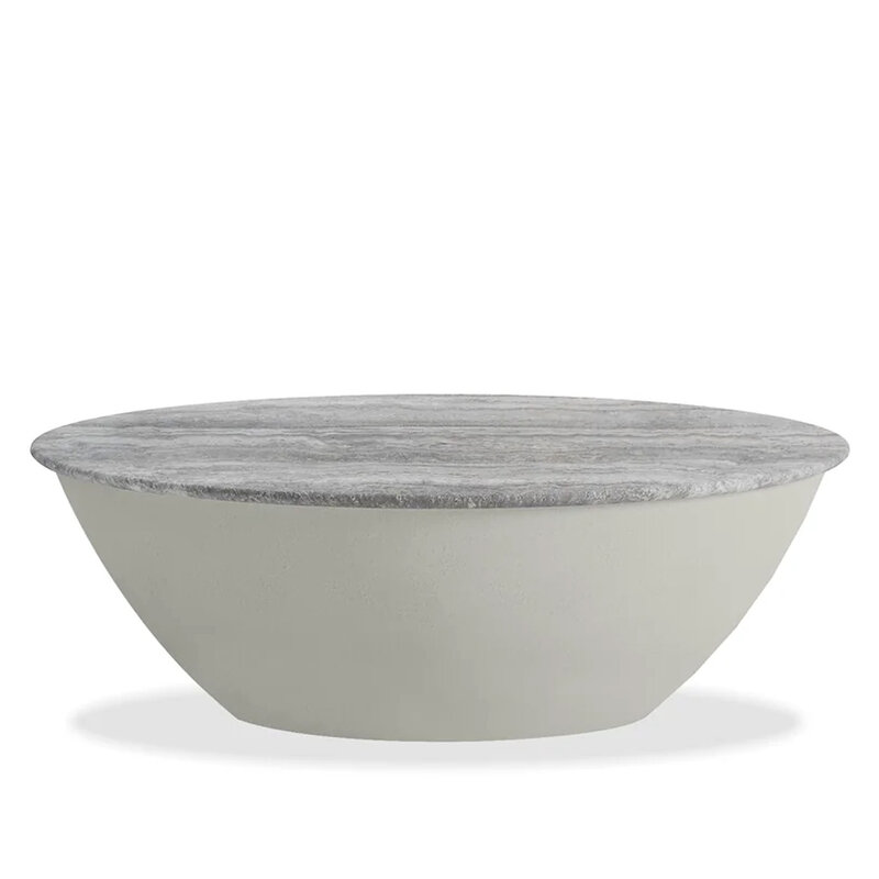 ALBION COFFEE TABLE ROUND TRAVERTINE 32"