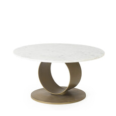 MELLOW COFFEE TABLE ROUND MARBLE 31"