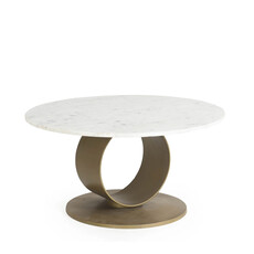 MELLOW COFFEE TABLE ROUND MARBLE 31"