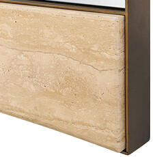 HOKKAIDO MIRROR RECTANGULAR TRAVERTINE