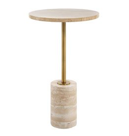 HOKKAIDO SIDE TABLE TRAVERTINE