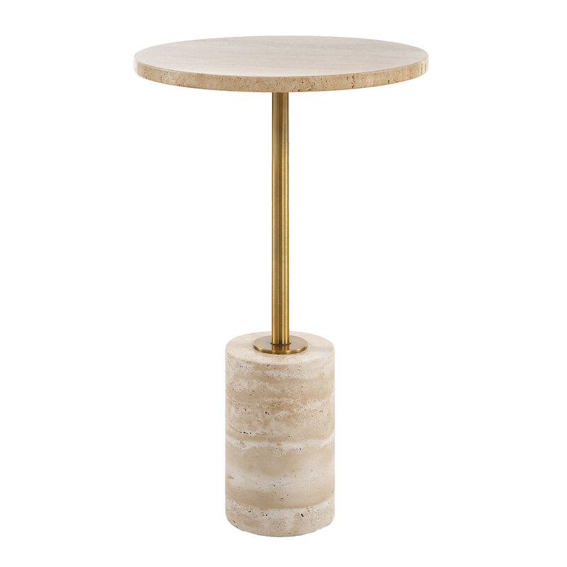 HOKKAIDO SIDE TABLE TRAVERTINE