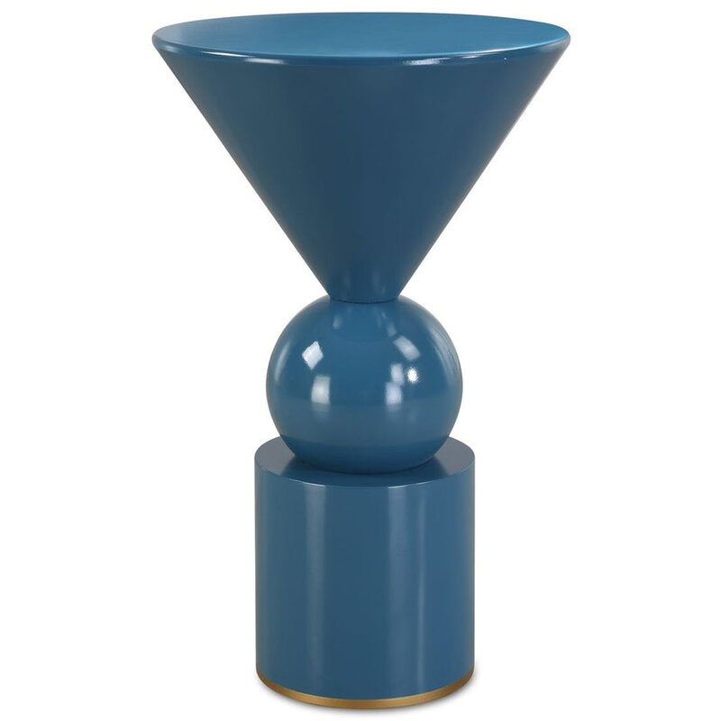 IMPRESS SIDE TABLE LACQUER PEACOCK