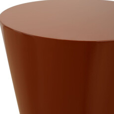 LAVA SIDE TABLE LACQUER TERRACOTTA