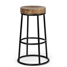 FLINT COUNTER STOOL WOOD AND METAL