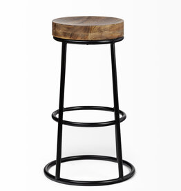 FLINT COUNTERSTOOL WOOD AND METAL