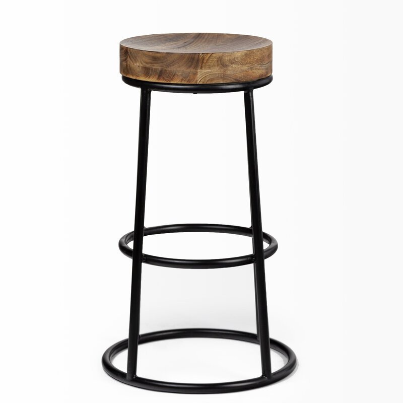 FLINT COUNTERSTOOL WOOD AND METAL