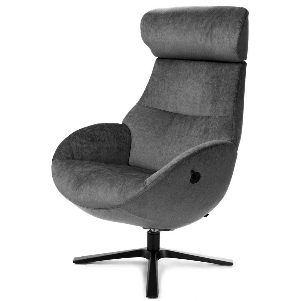 GLOBE CHAIR + FOOTSTOOL By Conform Sweden. Concrete Grey