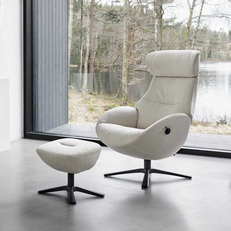 GLOBE CHAIR + FOOTSTOOL By Conform Sweden