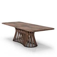JOLENE WALNUT DINING TABLE 106" By HUPPE