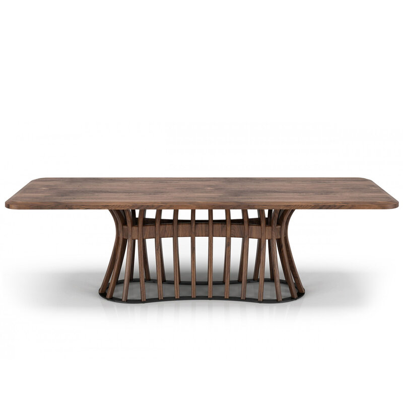 JOLENE WALNUT DINING TABLE 106" By HUPPE