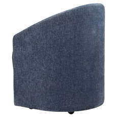 SKIPPER DINING CHAIR BLUE W/CASTOR WHEELS