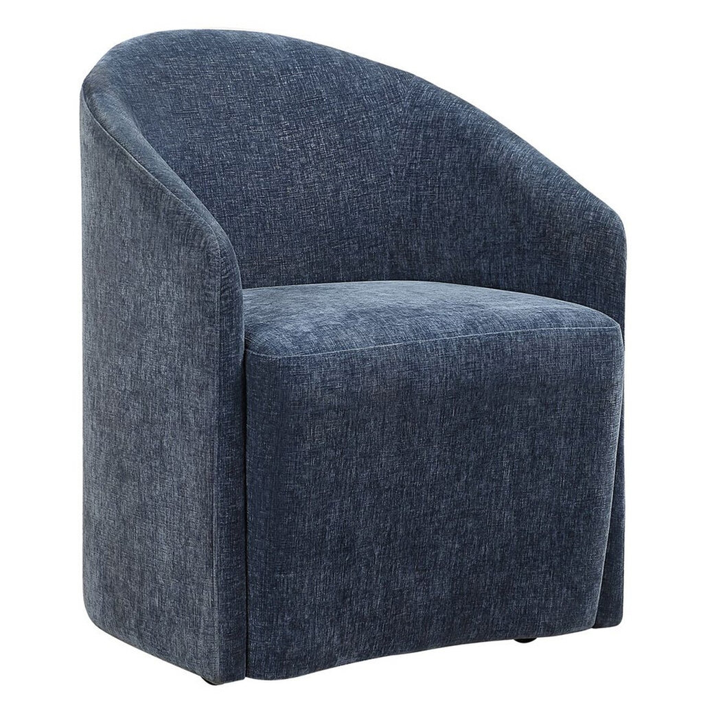 SKIPPER DINING CHAIR BLUE W/CASTOR WHEELS