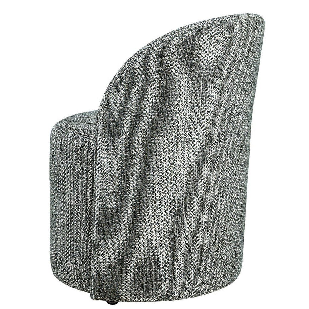 COACH DINING CHAIR BLUE GREEN W/CASTOR WHEELS