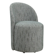 COACH DINING CHAIR BLUE GREEN W/CASTOR WHEELS