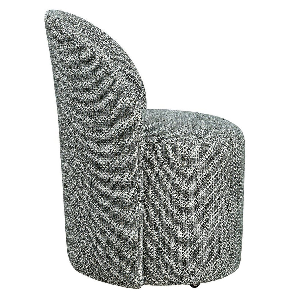 COACH DINING CHAIR BLUE GREEN W/CASTOR WHEELS