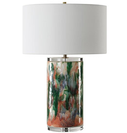 HYACINTH TABLE LAMP CERAMIC GLASS MULTICOLOUR