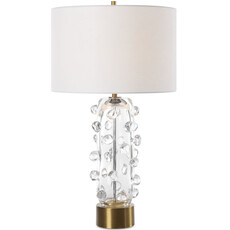 GERMAINE TABLE LAMP BLOWN GLASS CLEAR