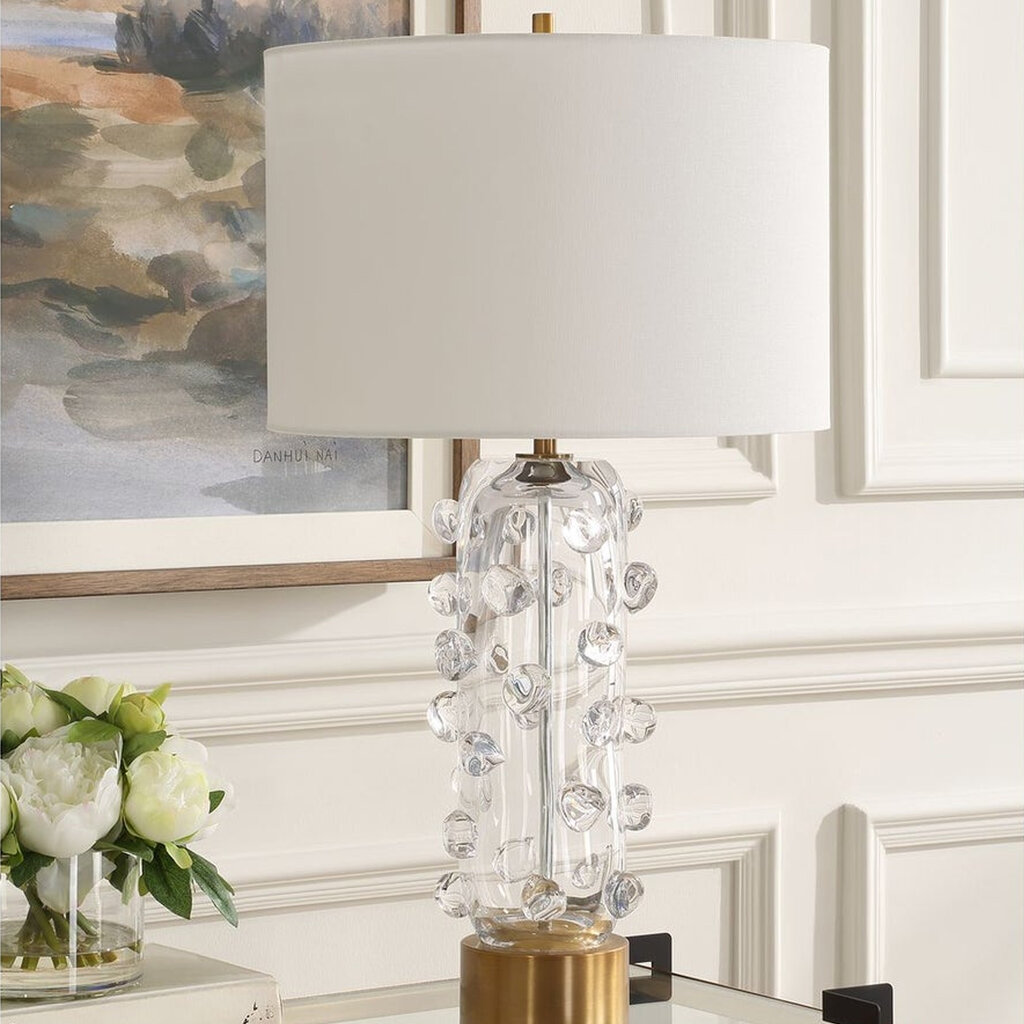 GERMAINE TABLE LAMP BLOWN GLASS CLEAR