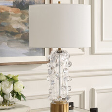 GERMAINE TABLE LAMP BLOWN GLASS CLEAR