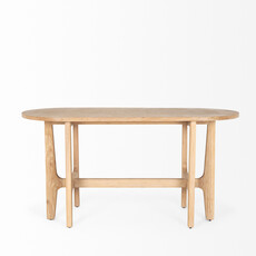 ODIN OVAL DINING TABLE-DESK 59.5" NATURAL