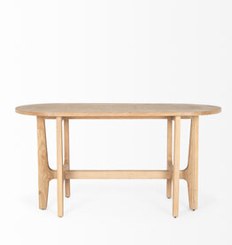 ODIN OVAL DINING TABLE-DESK 59.5" NATURAL
