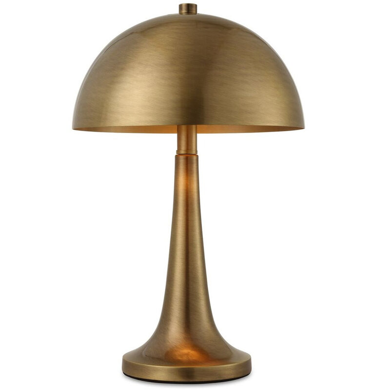 CYMBAL DOMED TABLE LAMP BRASS