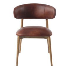 BARCELONA DINING CHAIR LEATHER TOBACCO