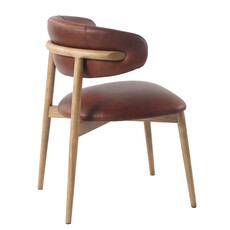 BARCELONA DINING CHAIR LEATHER TOBACCO