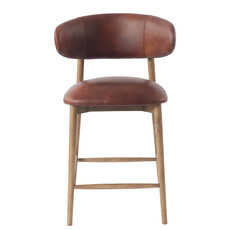 BARCELONA COUNTER STOOL LEATHER TOBACCO