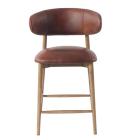 BARCELONA COUNTERSTOOL LEATHER TOBACCO