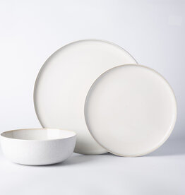 ISADORA PORCELAIN DINNERWARE SET-12 QUARTZ WHITE
