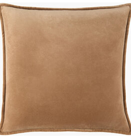 COTTON VELVET DOWN FILLED PILLOW 20" DUSTY ROSE