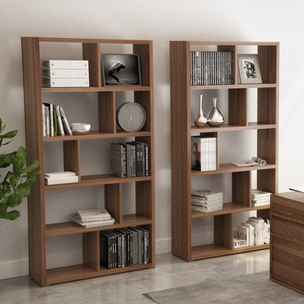 SWAN BOOKCASE SHELVING UNIT IN AMERICAN WALNUT By HUPPE