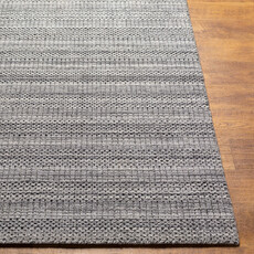 HICKORY MULTI FACETED REYCYLCED PET YARN 2'6" X 8' MEDIUM GREY