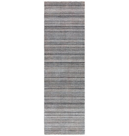 HICKORY MULTI FACETED REYCYLCED PET YARN 2'6" X 8' MEDIUM GREY