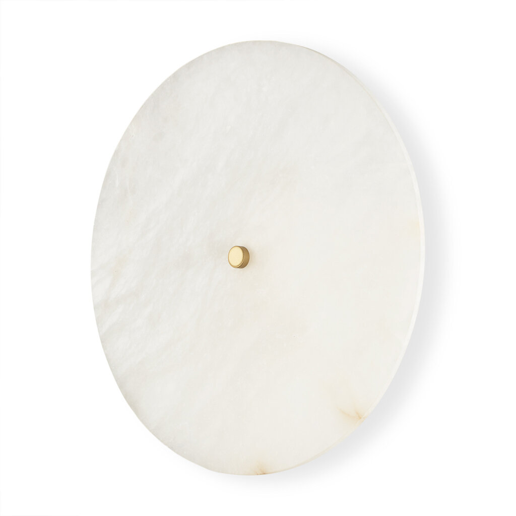 ELEMENT ROUND WALL SCONCE ALABASTER