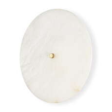 ELEMENT ROUND WALL SCONCE ALABASTER