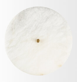 ELEMENT ROUND WALL SCONCE ALABASTER
