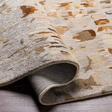 KAVEAT MULTI 6' X 9'  BURGUNDY RUST NATURAL GREY