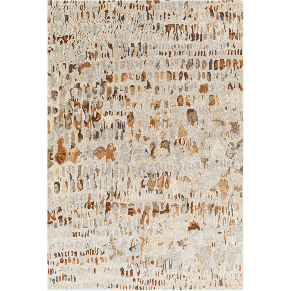 KAVEAT MULTI 6' X 9'  BURGUNDY RUST NATURAL GREY